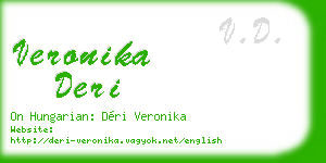 veronika deri business card